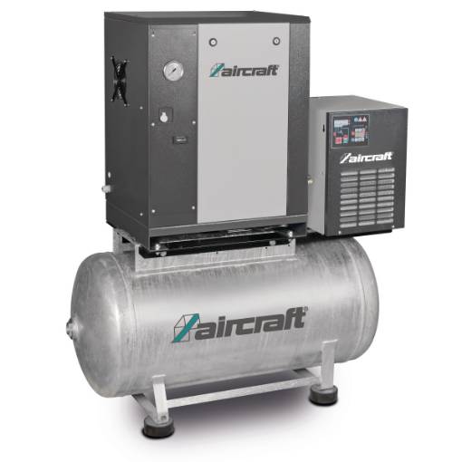 Screw compressor with ribbed belt drive on container with mounted refrigeration dryer A-MICRO SE 4.0-10-200 K