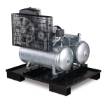 Stationary piston compressor AIRPROFI DUO 703 / 2x75 / 13