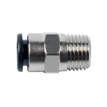 Push-in connector  1/4" AG x 8 mm, straight, 16 bar