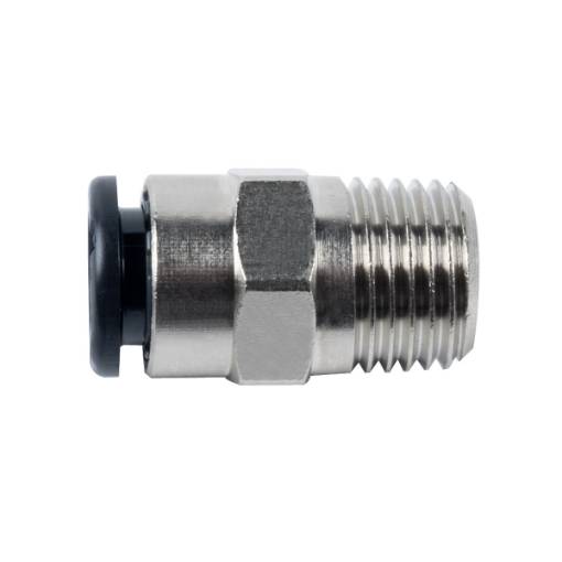 Push-in connector  1/4" AG x 8 mm, straight, 16 bar
