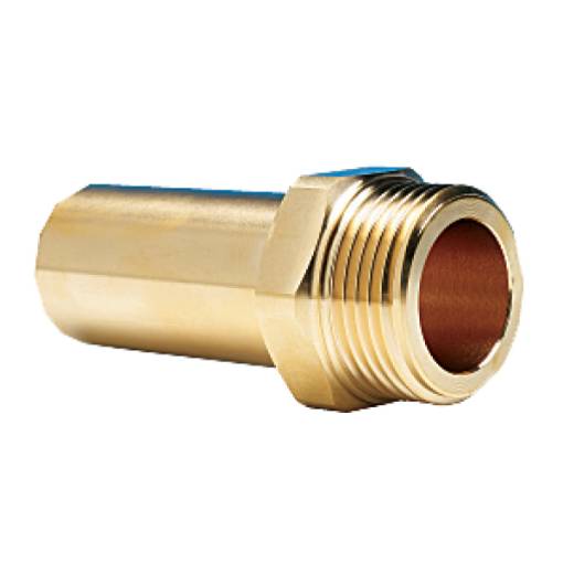 Male stem adaptor (brass)  15 mm OD / R½" OT