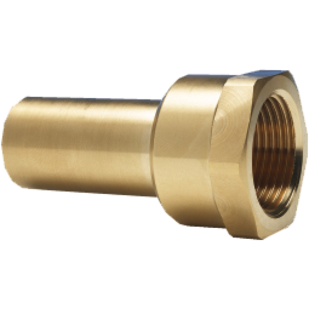 Female stem adaptor (brass)  15 mm OD / G½" IT