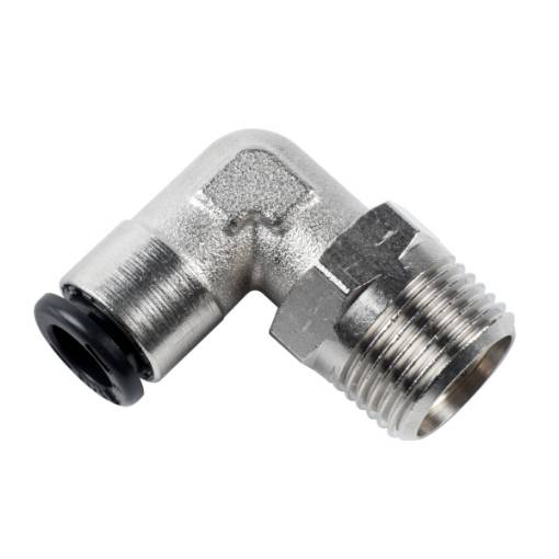Push-in connector  3/8" AG x 8 mm, elbow, 16 bar