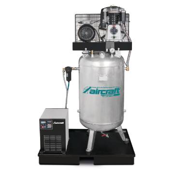 Stationary piston compressor with refrigeration dryer AIRPROFI 703/270/10 VK
