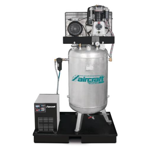 Stationary piston compressor with refrigeration dryer AIRPROFI 703/270/10 VK