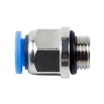 Push-in connector  1/8" AG x 6 mm, straight, 15 bar