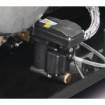 Stationary piston compressor with 2x 100 liter compressed air tanks, refrigerant dryer, fine filter, steam trap and conditioner AIRPROFI DUO 853 / 2x100 / 10KK