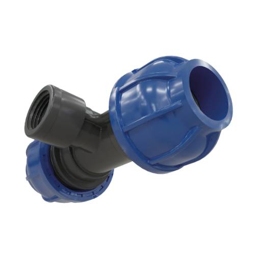 Screw-on T-connector  40 mm x G1i x 40 mm
