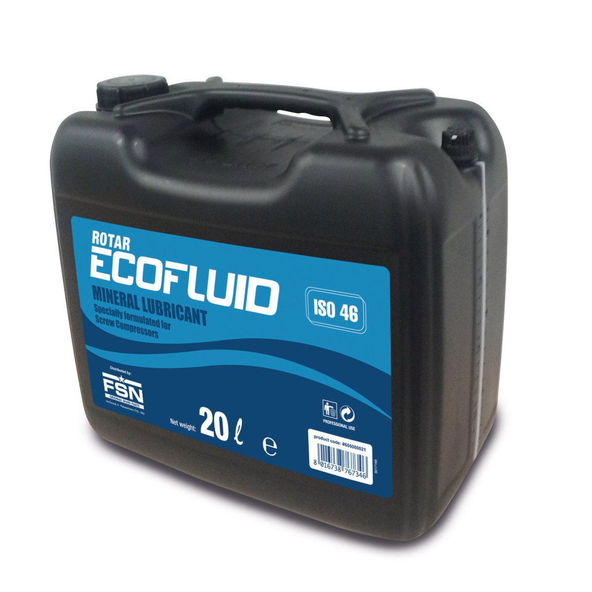 Mineral oil for screw compressors  ROTAR ECOFLUID 46 20 L