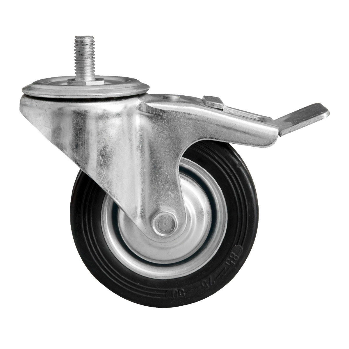 Swivel castor with metal brake  FOR AIRCRAFT COMPRESSORS