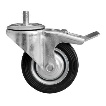 Swivel castor with metal brake  FOR AIRCRAFT COMPRESSORS