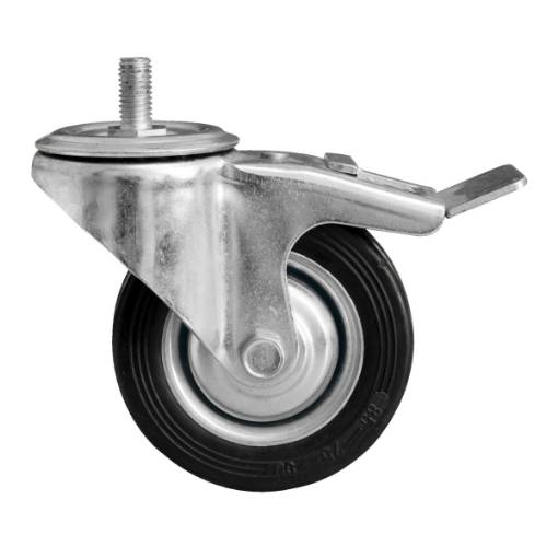 Swivel castor with metal brake  FOR AIRCRAFT COMPRESSORS