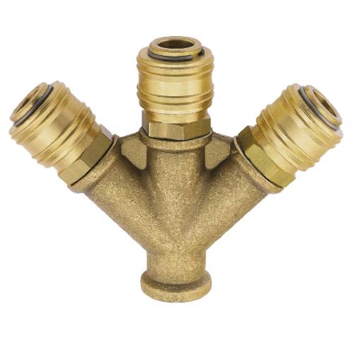 Distributor  3 x 1/2" with coupling