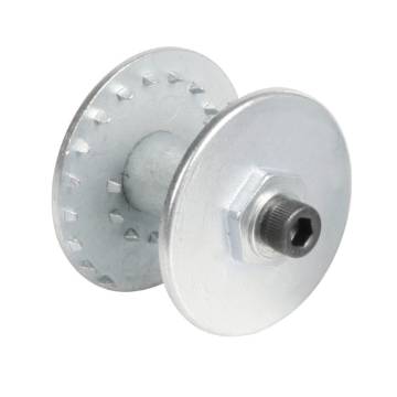 Special carrier wheel for coarse cleaning discs  double