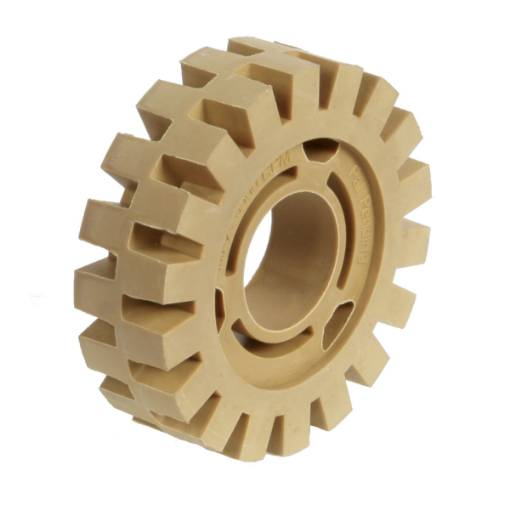 Rubber eraser disc  ocher