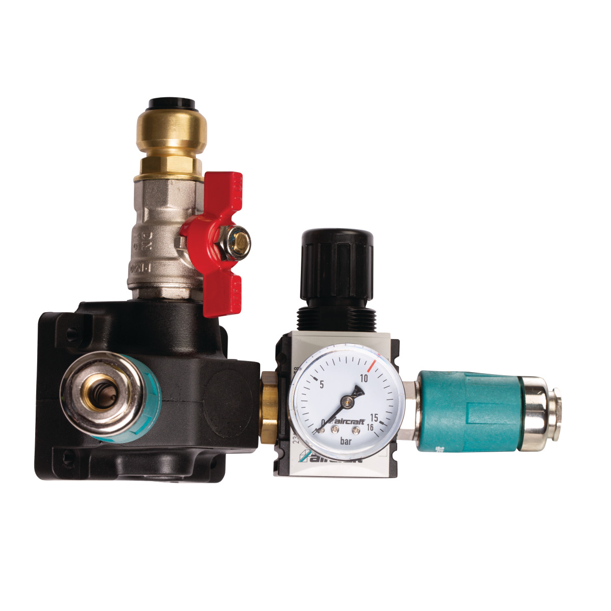 End distribution box 2 safety couplings  AH, DR 12 bar 18 mm