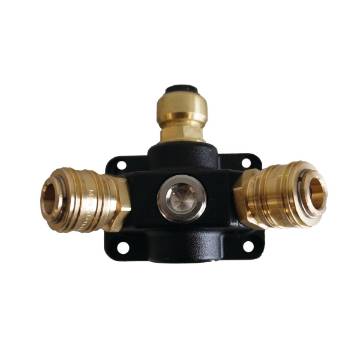 Air inlet socket 2 one-hand couplings  15 mm