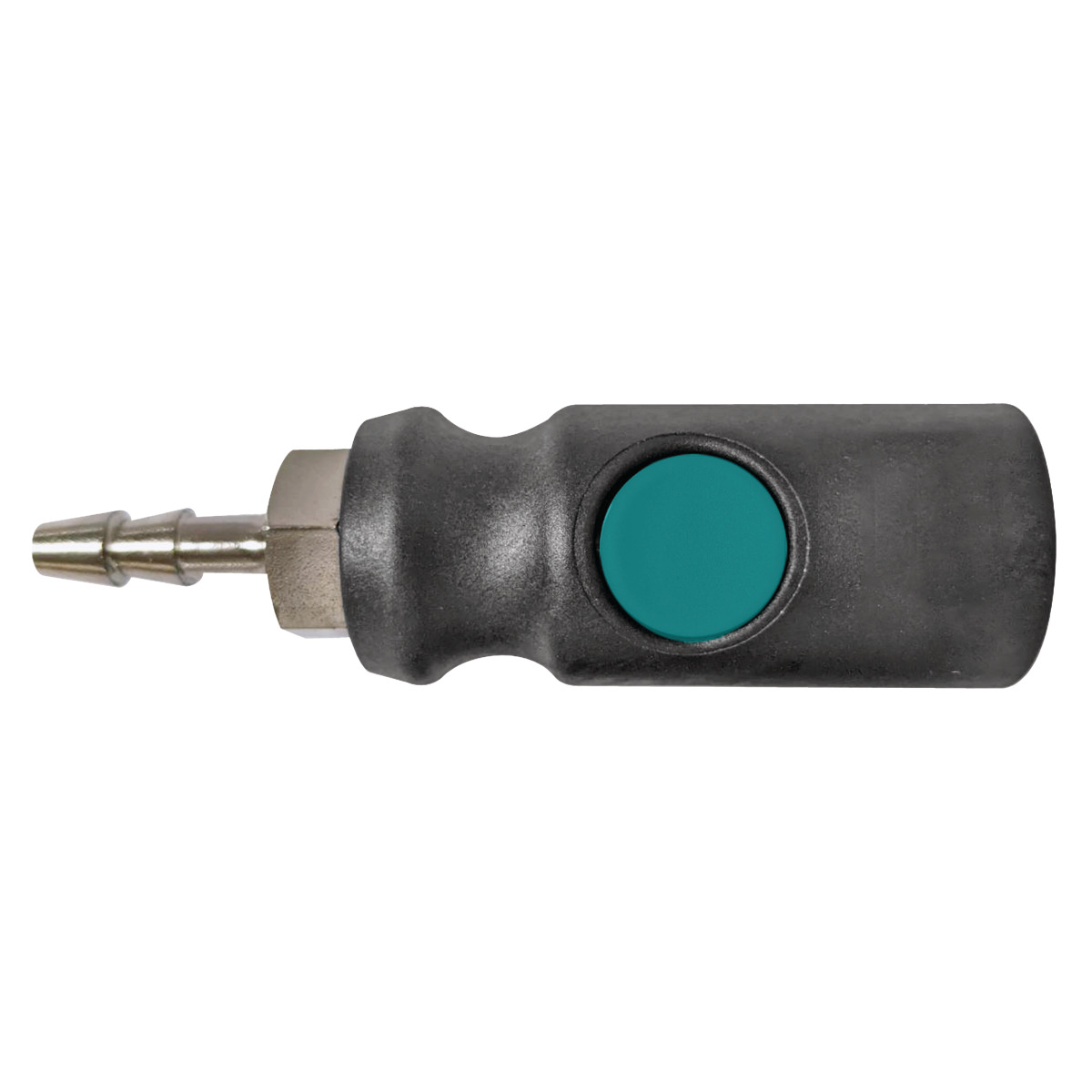 One-hand safety quick coupling  9 mm with hose nozzle