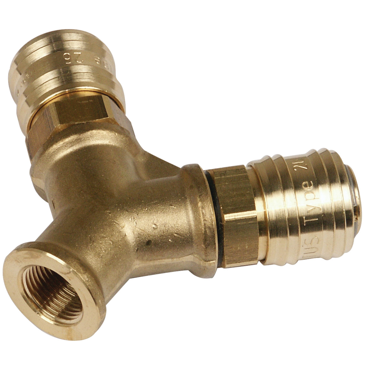 Distributor  2 x 3/8" with coupling (cardboard box)
