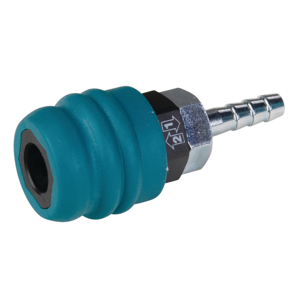 Composite safety quick coupling  6 mm in store packaging