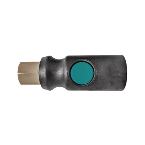 One-hand safety quick coupling  1/4" internal thread in store packaging