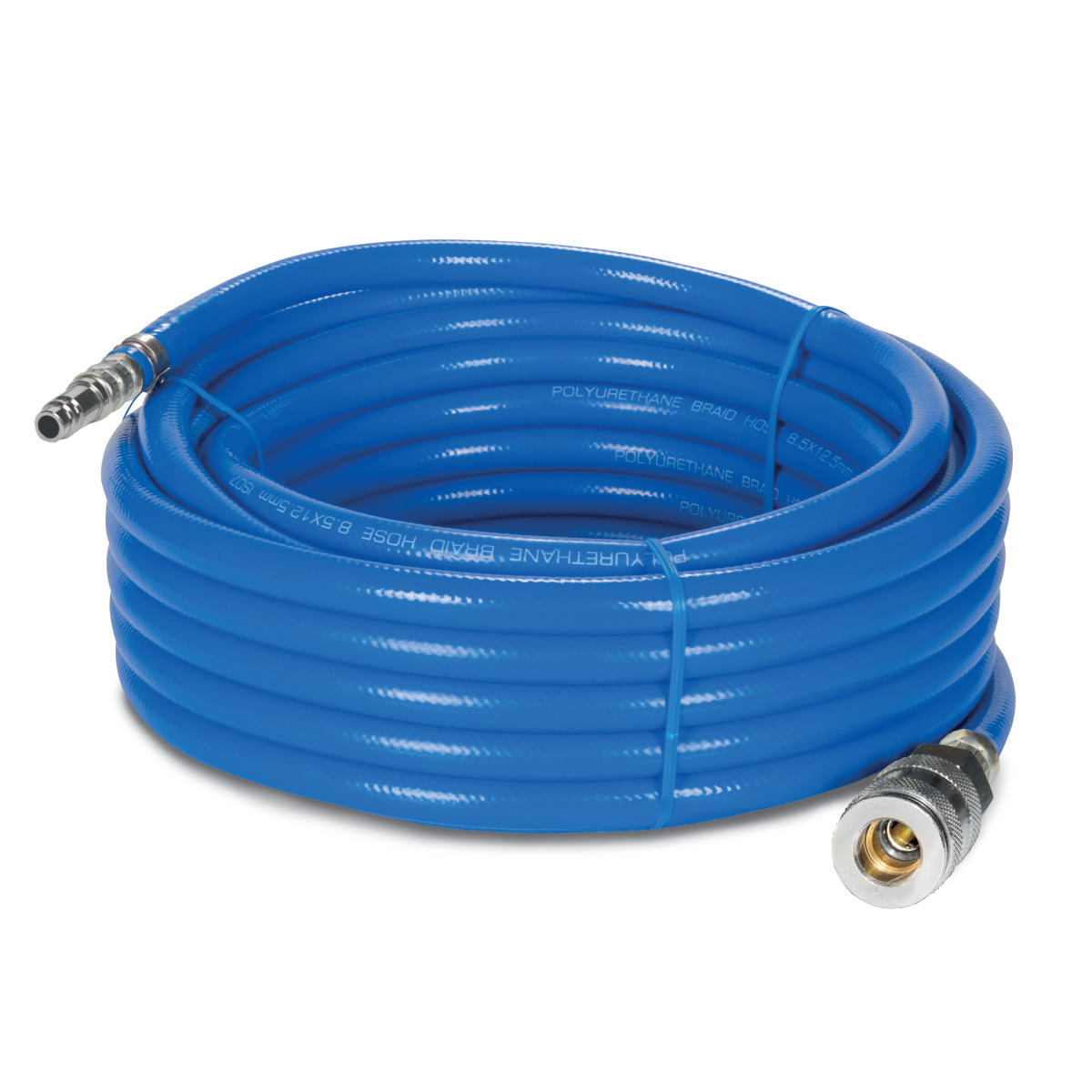 Compressed-air hose  PRO 8 x ​​12, 10 m, with coupling and barb