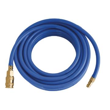 Antistatic compressed air hose with coupling and grommet  9 x 16 mm, 10 m, with coupling and barb