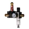 End distribution box 2 single-hand couplings  AH, FRD 12 bar 22 mm