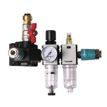 End distributor box w 2 safety couplings  AH, FDR, NÖ 12 bar 15 mm