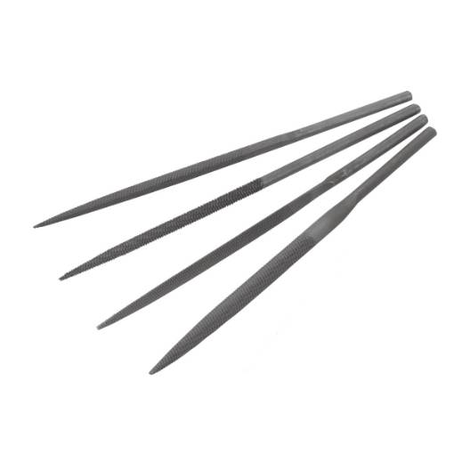 Set of files  FS5, 4mm shaft, 4 parts