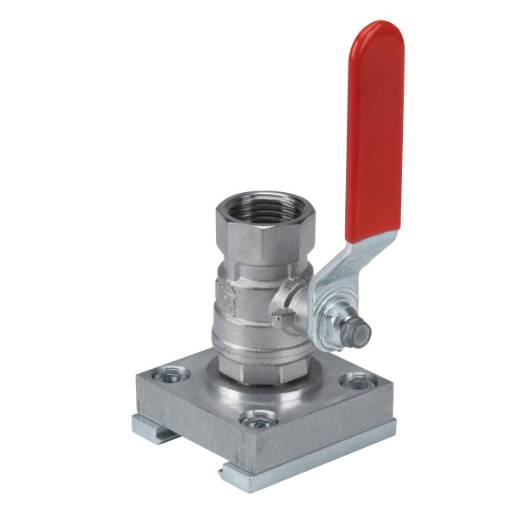 Output plate with ball valve ½"  50 mm