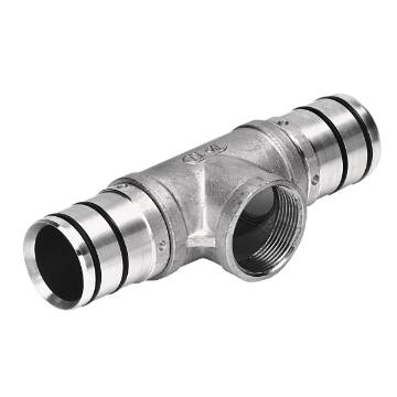 T-connector, open on one side  50 mm / 1 ½" IG