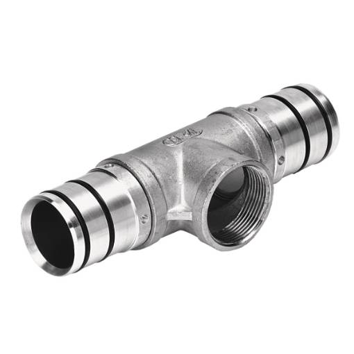 T-connector, open on one side  50 mm / 1 ½" IG