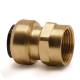 Straight screw-in connector brass  28 mm OD / G1" IT