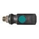 One-hand safety quick coupling  1/4" male thread