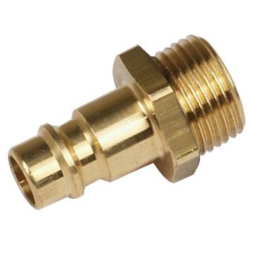 Plug-in nipple with outside thread  1/4" MALE