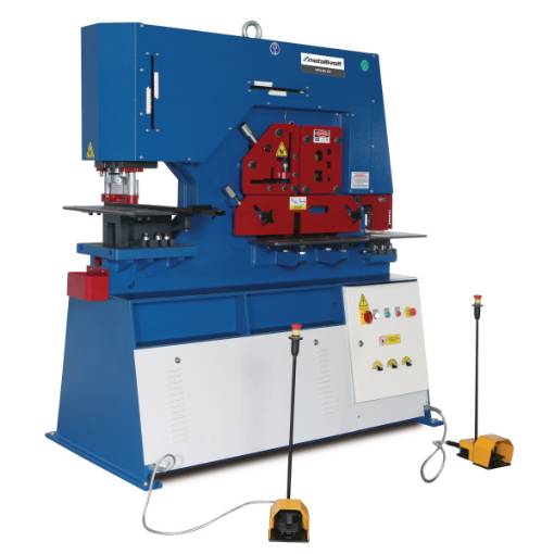 Hydraulic sectional steel shears / punching machine  HPS 85 DS