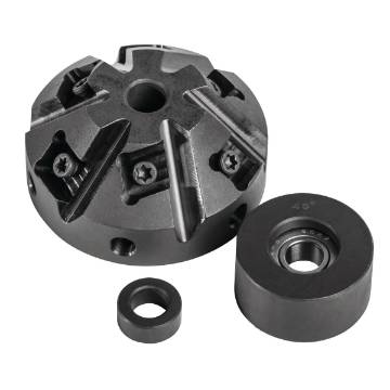 Milling head and guide roller  45°