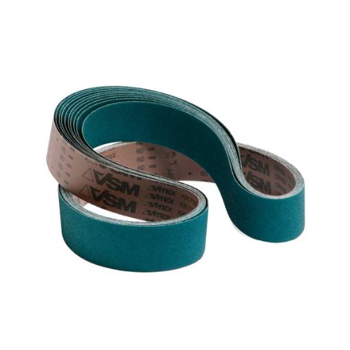 Fabric sanding belt set for cast aluminum, stainless steel  2000 x 150 mm