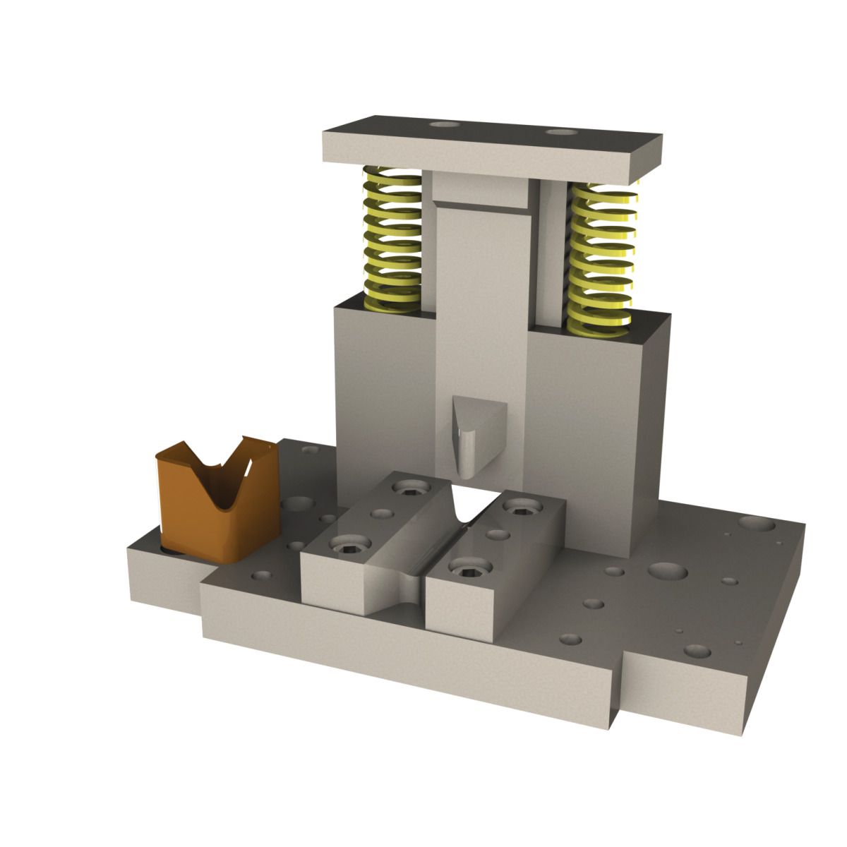 Tapered punch tool  for corners