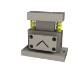 Punch tool for cutting angle steel  max. 35x35x3 mm
