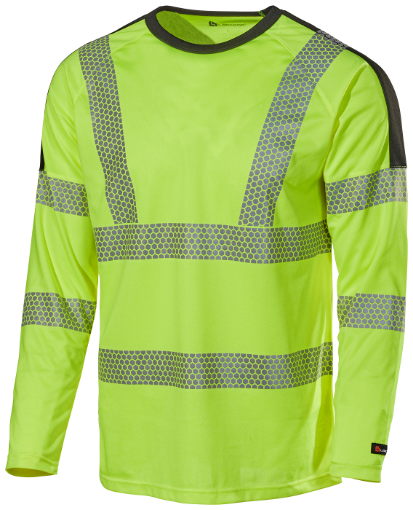 L.Brador 6121P T-särk must/oranž 4XL