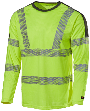 L.Brador 6121P T-särk must/oranž XL