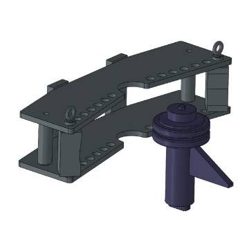 Bending frame and counter holder for bending tool flat material  for HBP 30 and 40