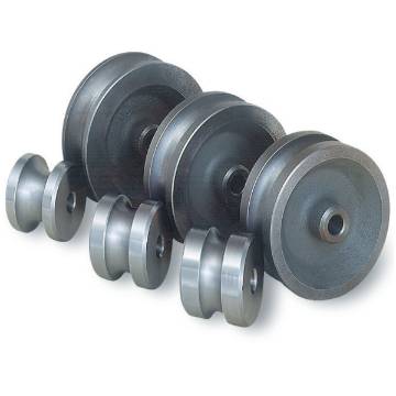 Heating pipe bending roller set