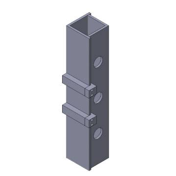 Directional beams  approx. 800 mm with abutment and straightening punch
