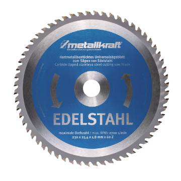 Saw blade for stainless steel  Ø 230 x 1.8 x 25.4 mm