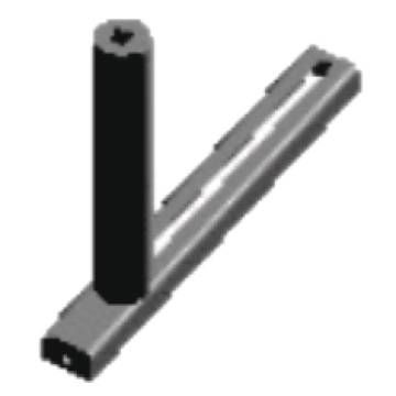 Lateral guide roller  290 mm, movable