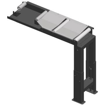 Connection roller conveyor  1000 x 290 mm, discharge side