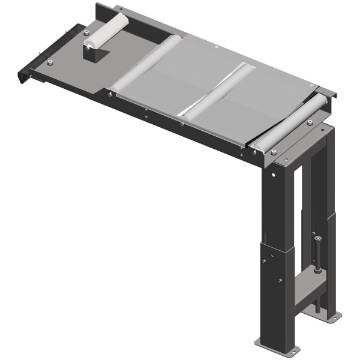 Connection roller conveyor  390 mm, discharge side, for 60° cuts